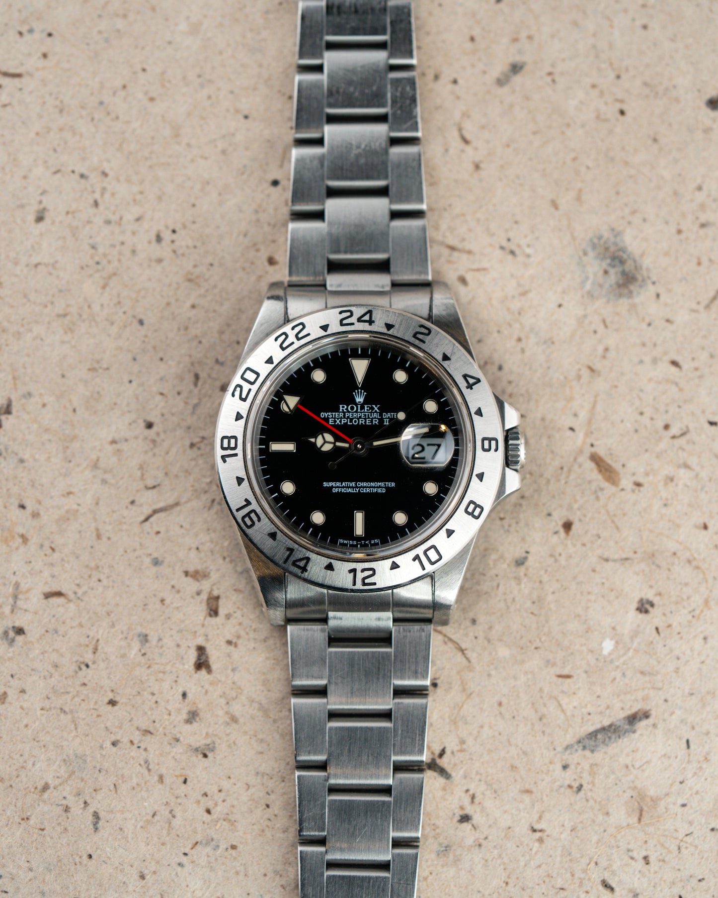 1995 Vintage Rolex Explorer II Ref. 16570 - Creamy Lume Black Dial