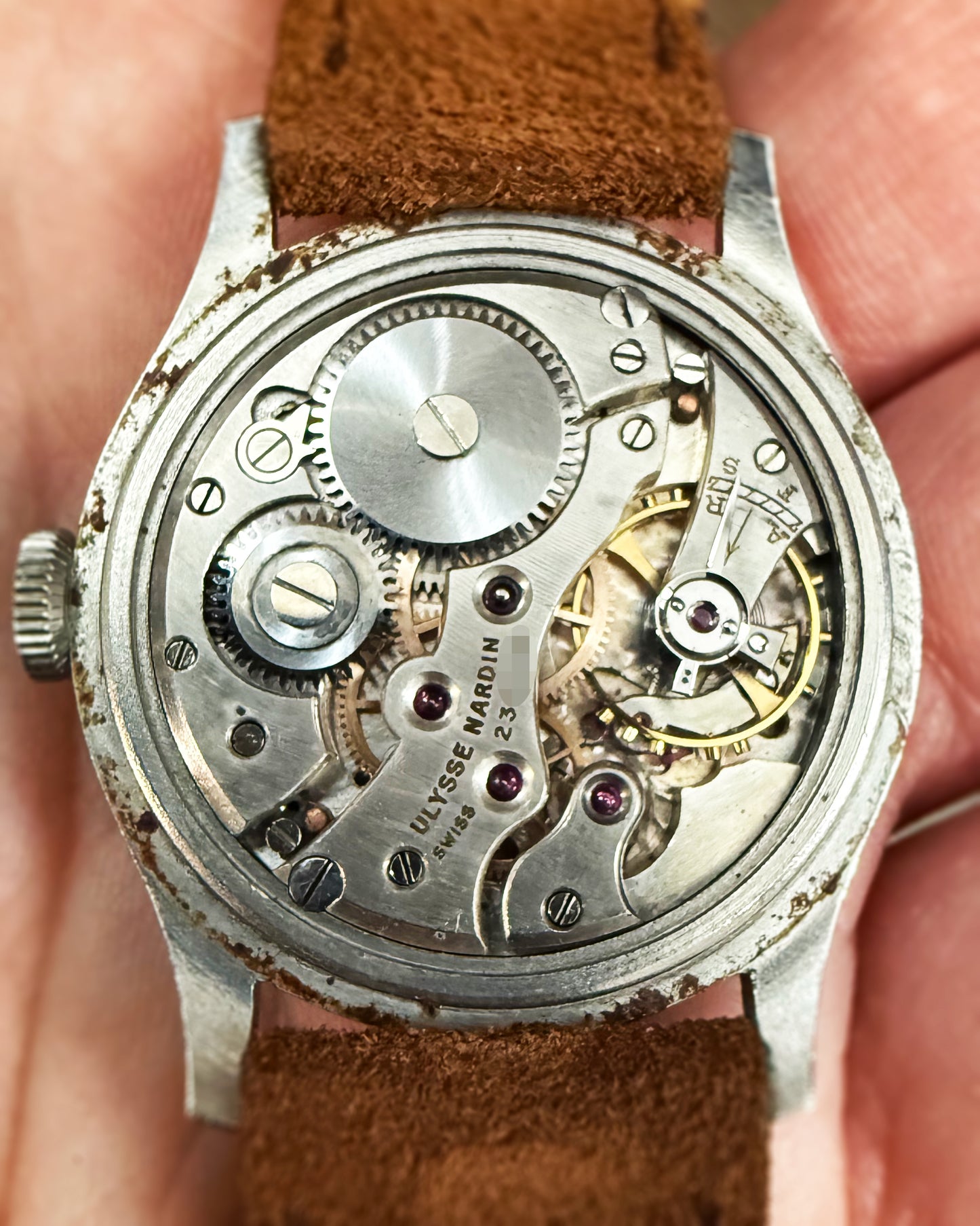 1950's Ulysse Nardin Calatrava - Salmon Dial