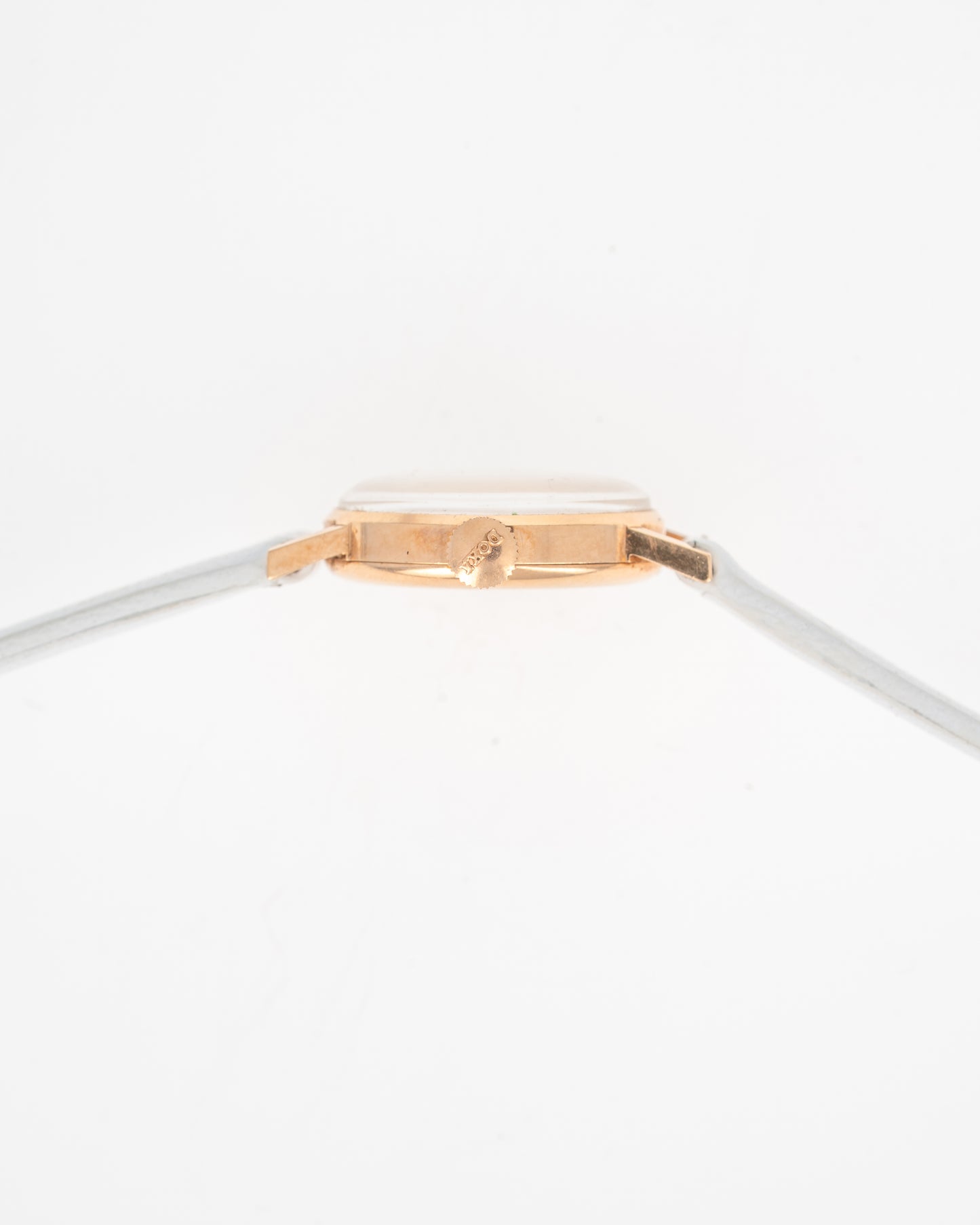 1960's Vintage Doxa 14k Rose Gold Anti-Magnetic Ref. 6791B-14 - Silver Dial