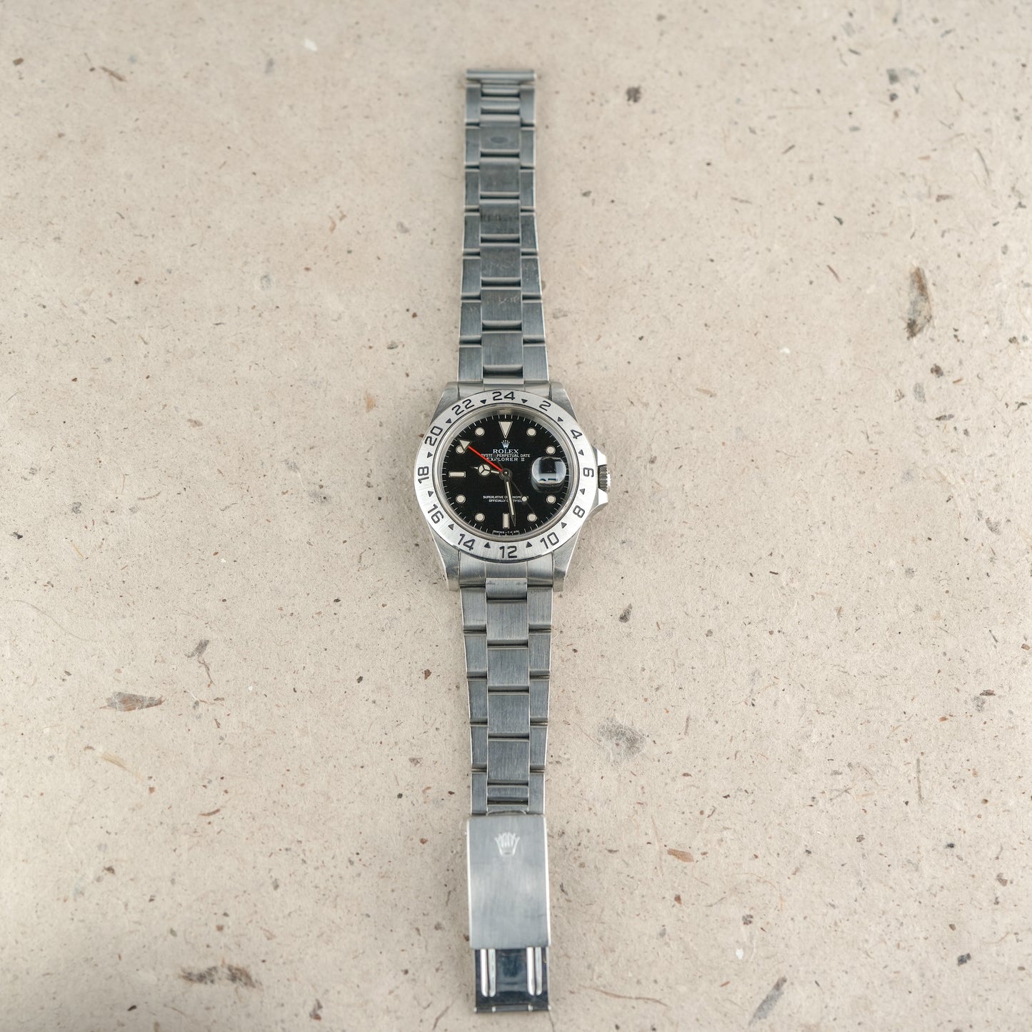 1995 Vintage Rolex Explorer II Ref. 16570 - Creamy Lume Black Dial