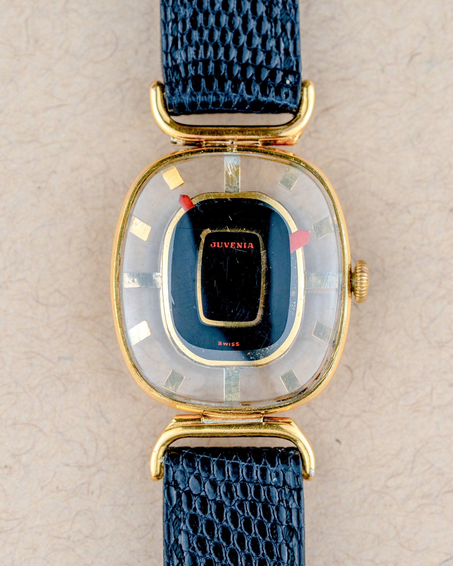 1960s Vintage Juvenia Cocktail Watch - 'Mystery' Dial