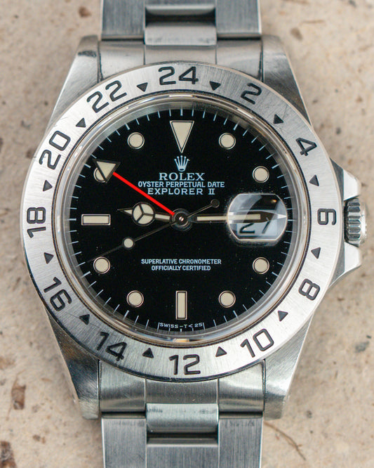1995 Vintage Rolex Explorer II Ref. 16570 - Creamy Lume Black Dial
