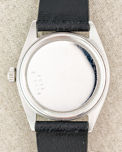 1962 Vintage Tudor Oyster Shock-Resisting Ref. 7934 - Matte Black 'Big Rose' Dial