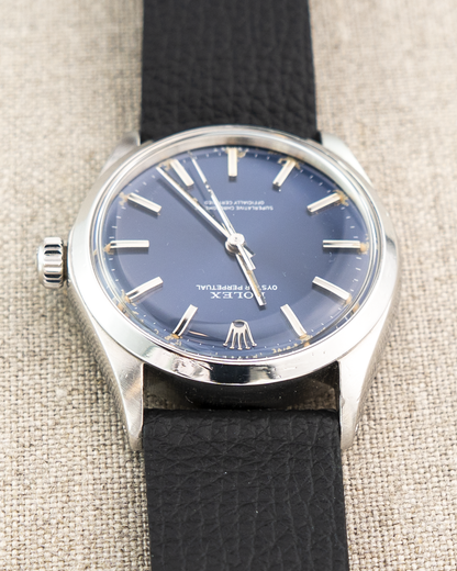 1973 Vintage Rolex Oyster Perpetual Ref. 1002 - Blue Metallic Dial