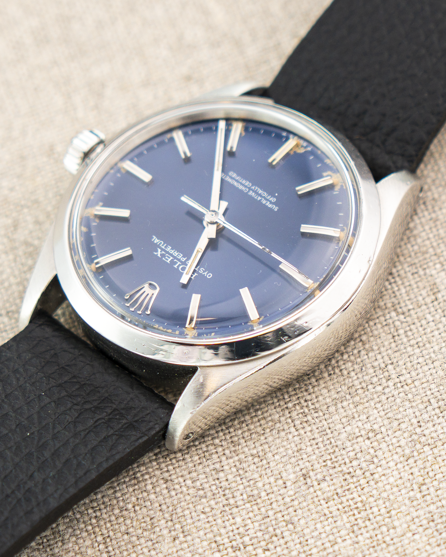 1973 Vintage Rolex Oyster Perpetual Ref. 1002 - Blue Metallic Dial