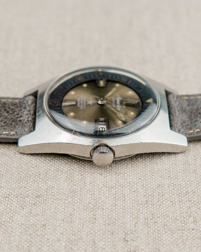 1960's Vintage Aquastar Ref. 1701 - Ghosty-Gray 'Starfish' Sunburst Dial