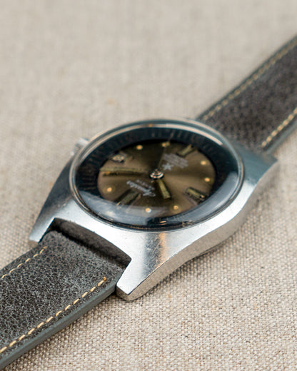 1960's Vintage Aquastar Ref. 1701 - Ghosty-Gray 'Starfish' Sunburst Dial