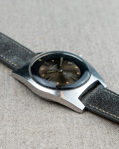 1960's Vintage Aquastar Ref. 1701 - Ghosty-Gray 'Starfish' Sunburst Dial