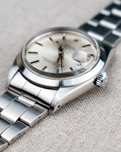 1974 Vintage Rolex Date Ref. 1500 - Silver Dial with Box and Inserts