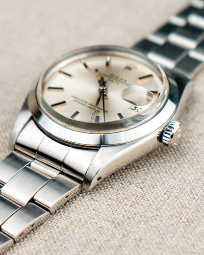 1974 Vintage Rolex Date Ref. 1500 - Silver Dial with Box and Inserts