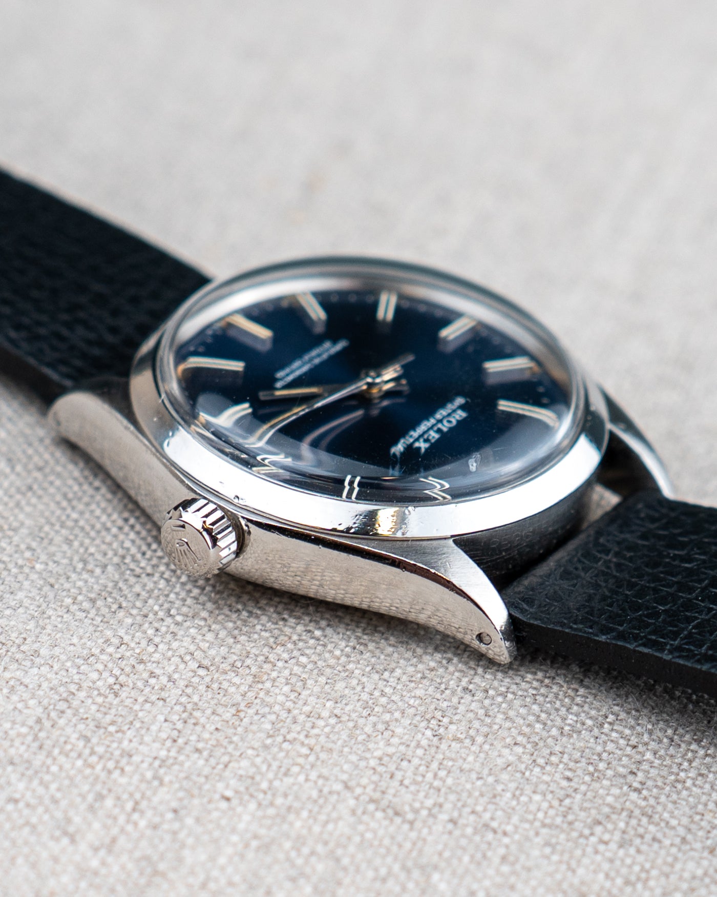 1973 Vintage Rolex Oyster Perpetual Ref. 1002 - Blue Metallic Dial