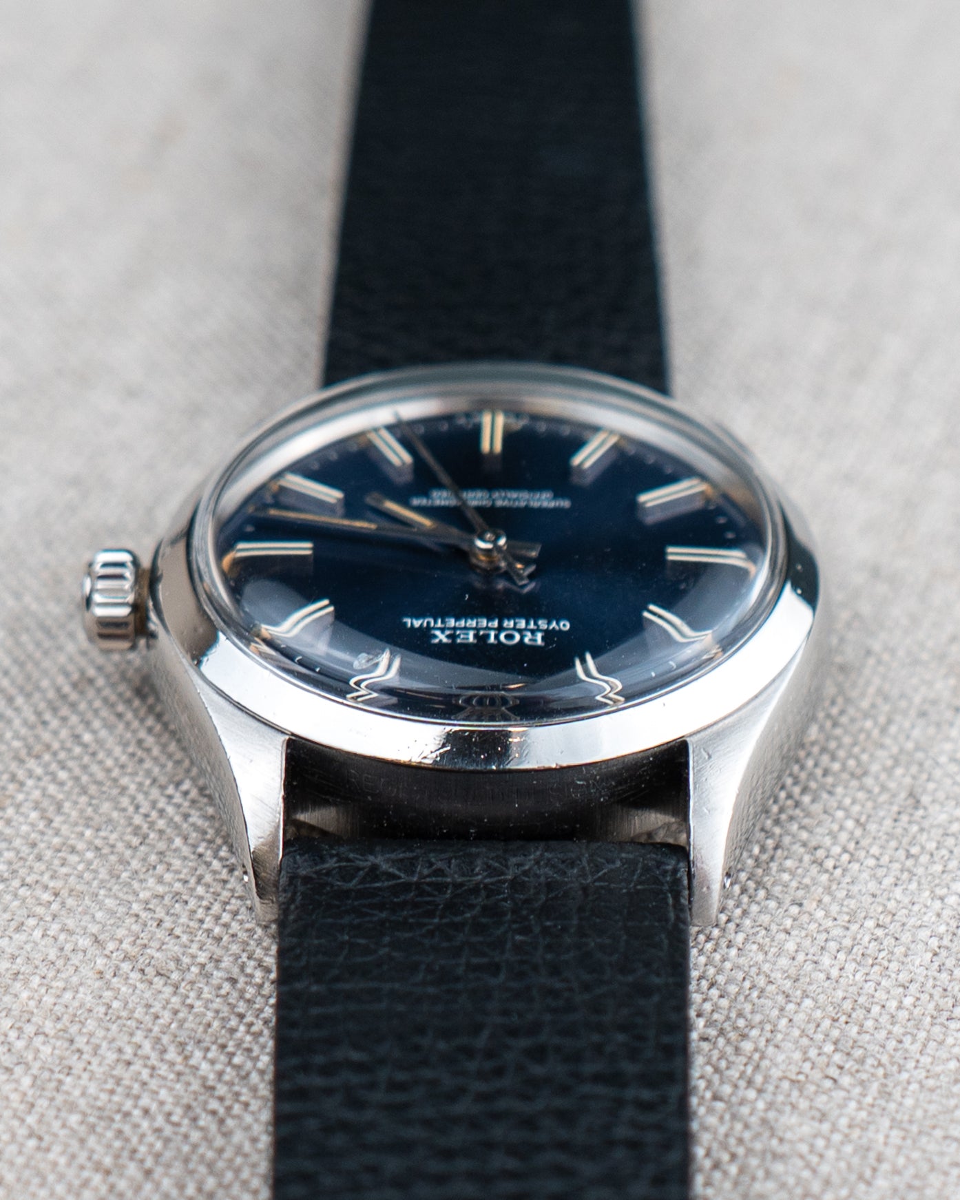 1973 Vintage Rolex Oyster Perpetual Ref. 1002 - Blue Metallic Dial