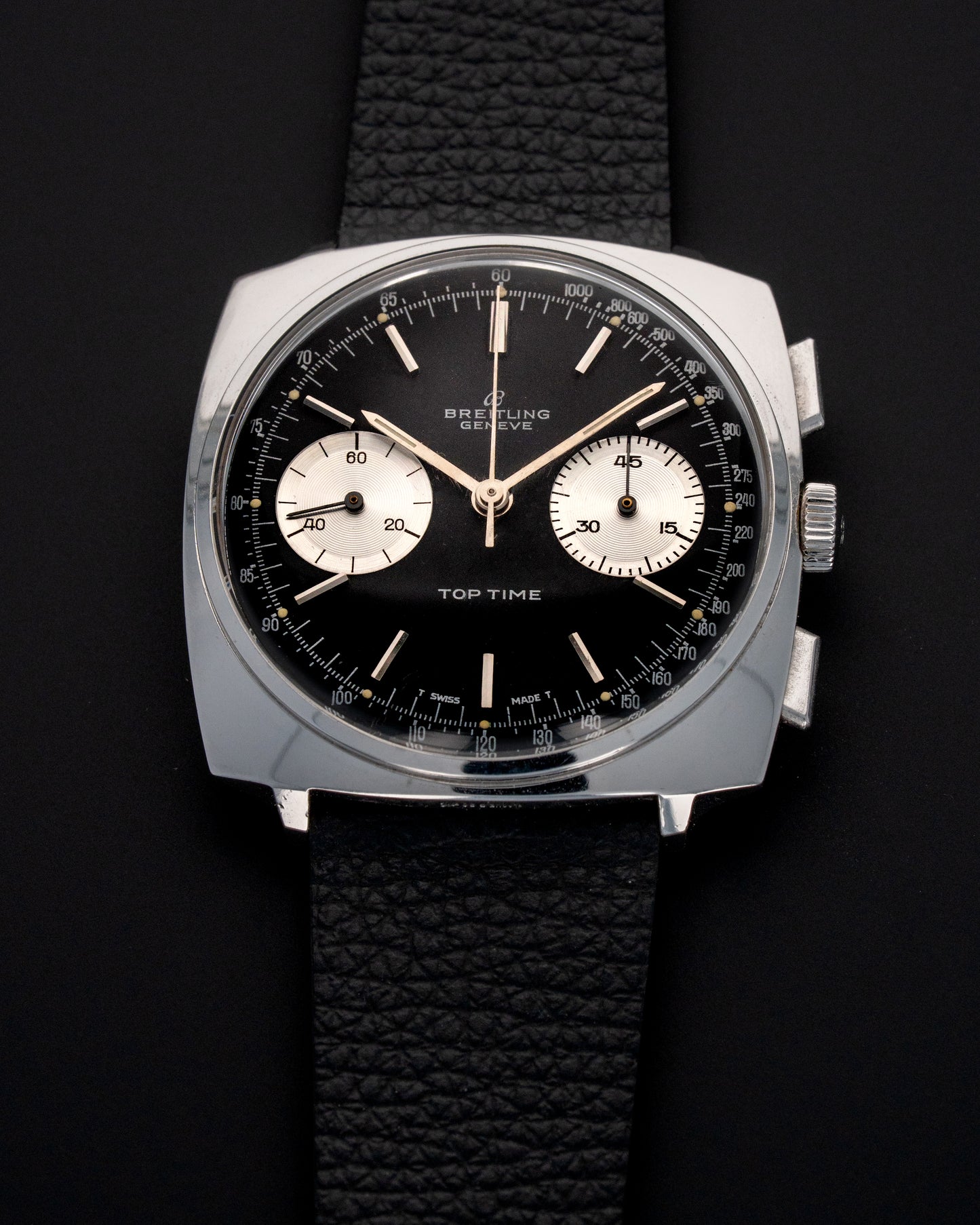 1960's Vintage Breitling Top Time 'Thunderball' Chronograph Ref. 2008 - Black Dial
