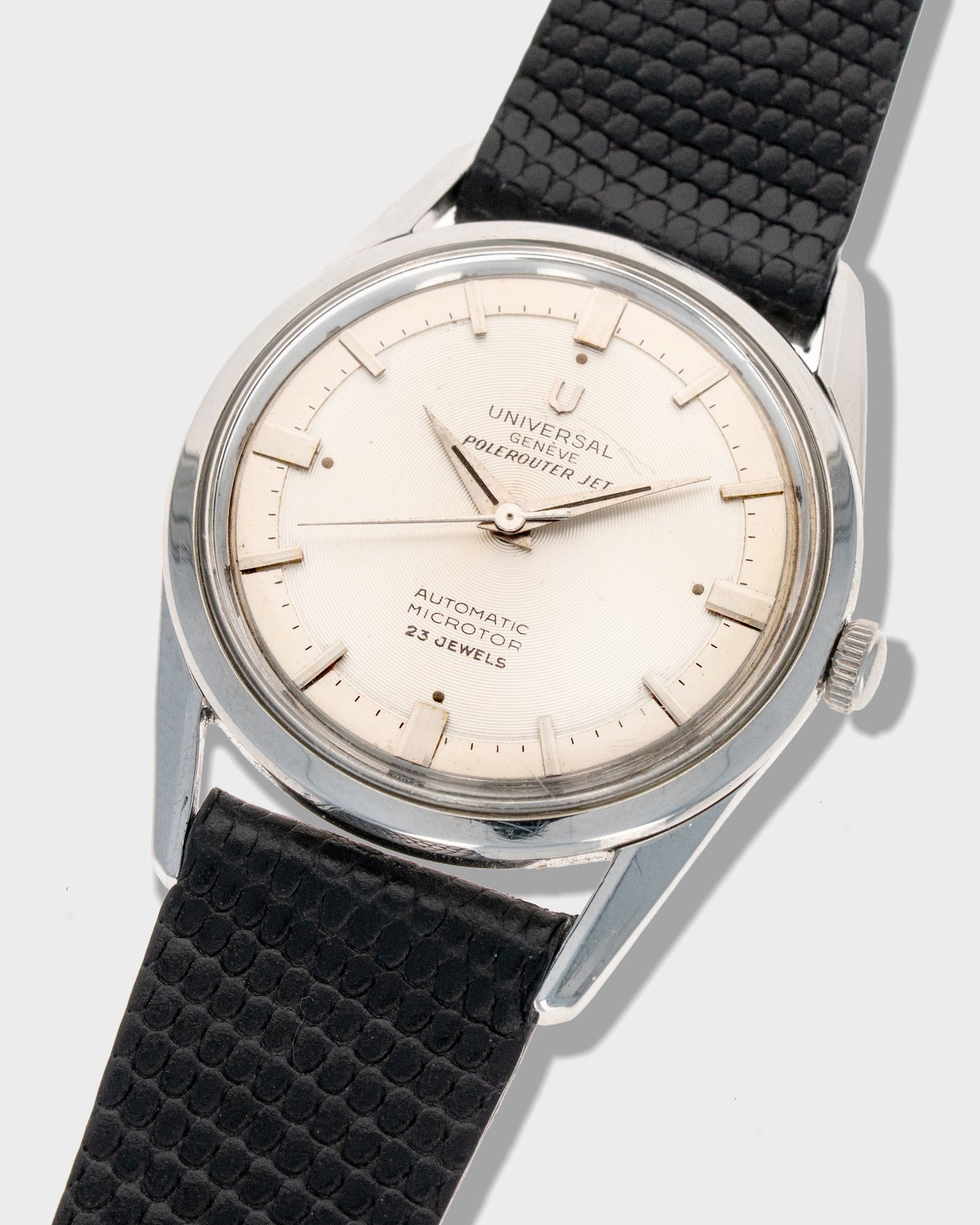 1950's Vintage Universal Geneve Polerouter Jet Ref. 20355 /1 - Silver Dial