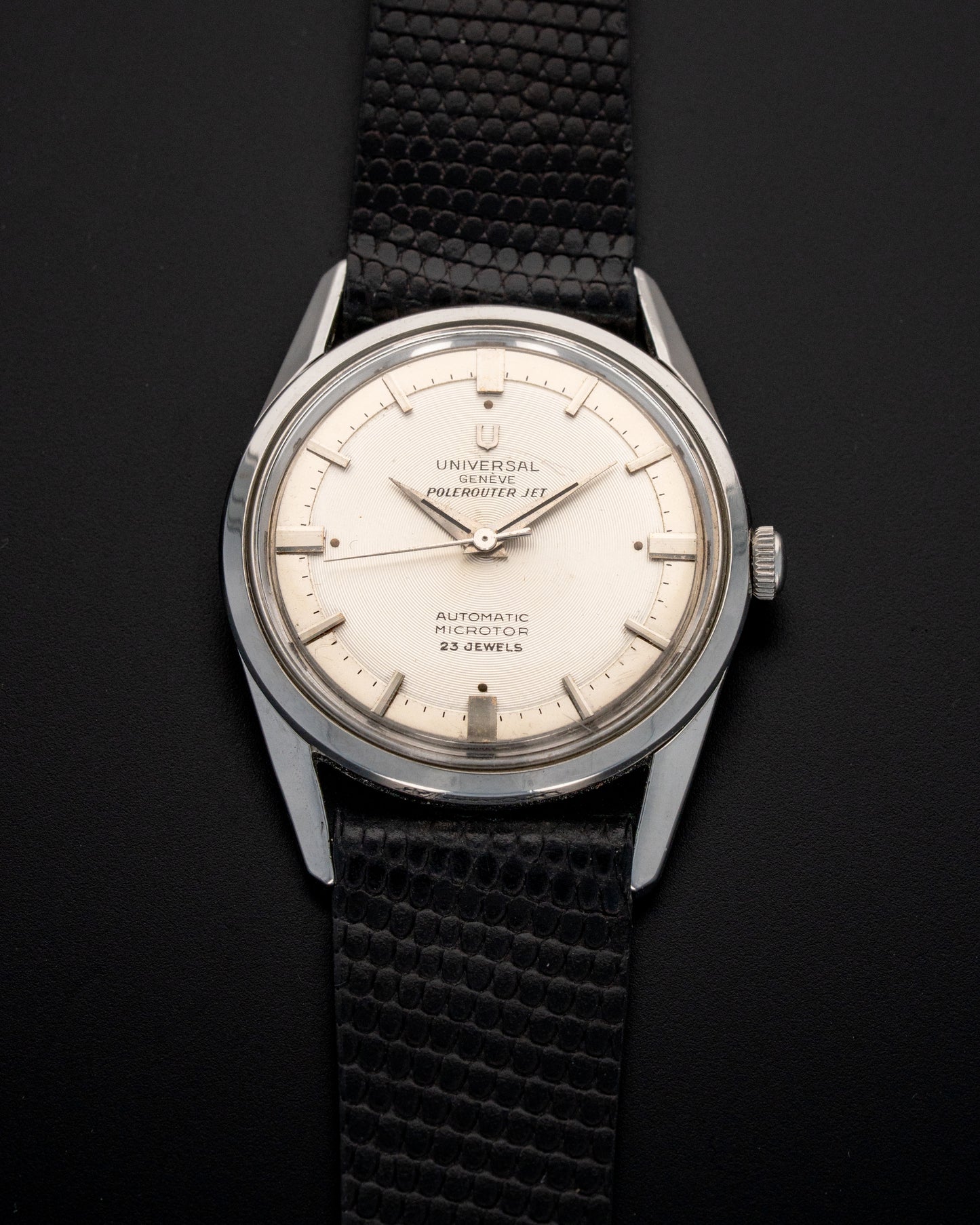 1950's Vintage Universal Geneve Polerouter Jet Ref. 20355 /1 - Silver Dial