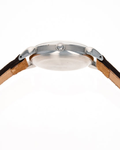 1950's Vintage Movado 'Horn-Lug' Calatrava Automatic - Patinated Silver Dial