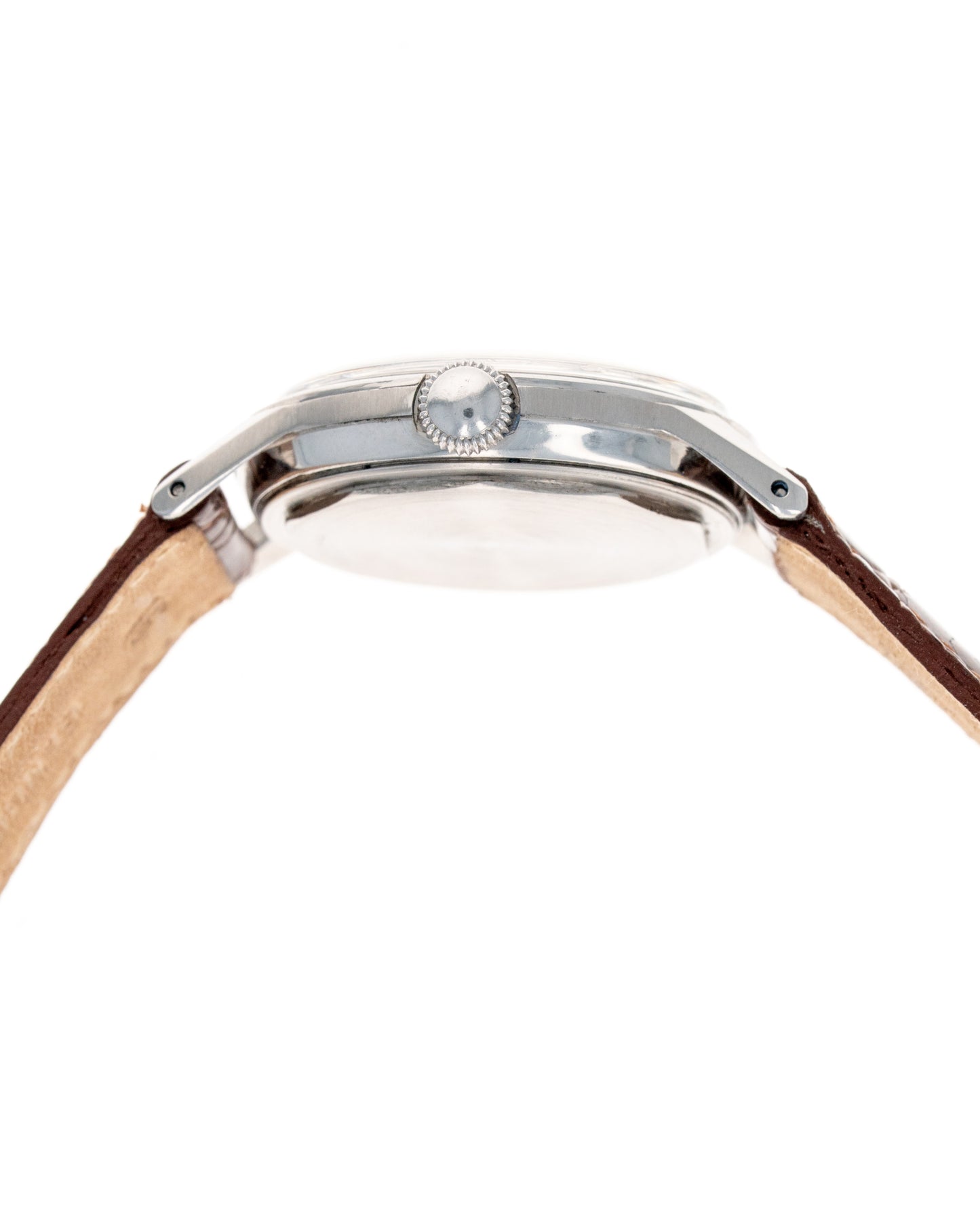 1940's Vintage Tiffany & Co. Borgel Case	Ref. 18625 - Silver Dial with Red Arrow Hand