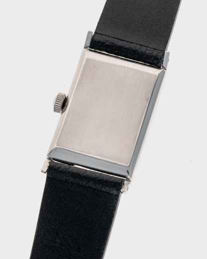 1930's Vintage Movado Ultraplan Art Deco Rectangle - Silver Dial with Mirrored Arabic Art Deco Numerals