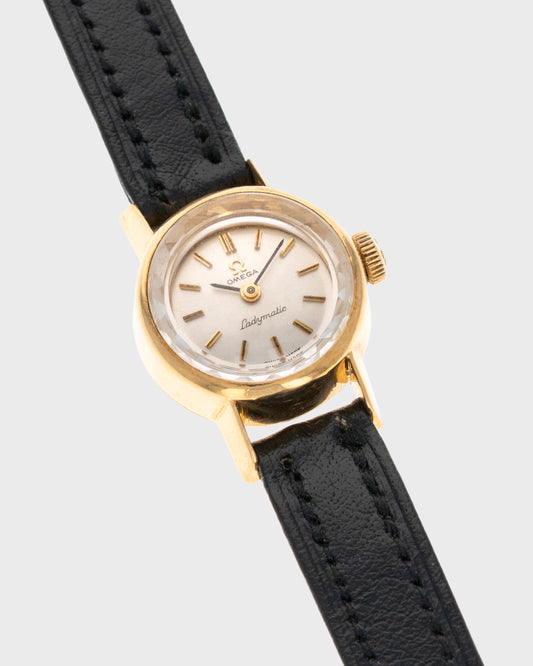 1966 Vintage Omega 18K Yellow Gold Ladymatic Ref. 551.012 - Silver Dial