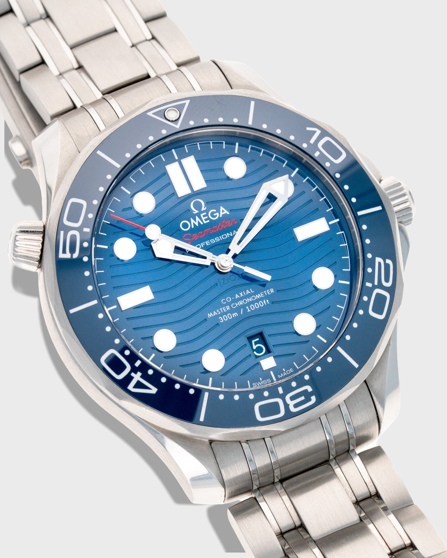 2024 Omega Seamaster 300M Ref. 210.30.42.20.03.001 - Complete Set and Near-Mint with Extra Strap