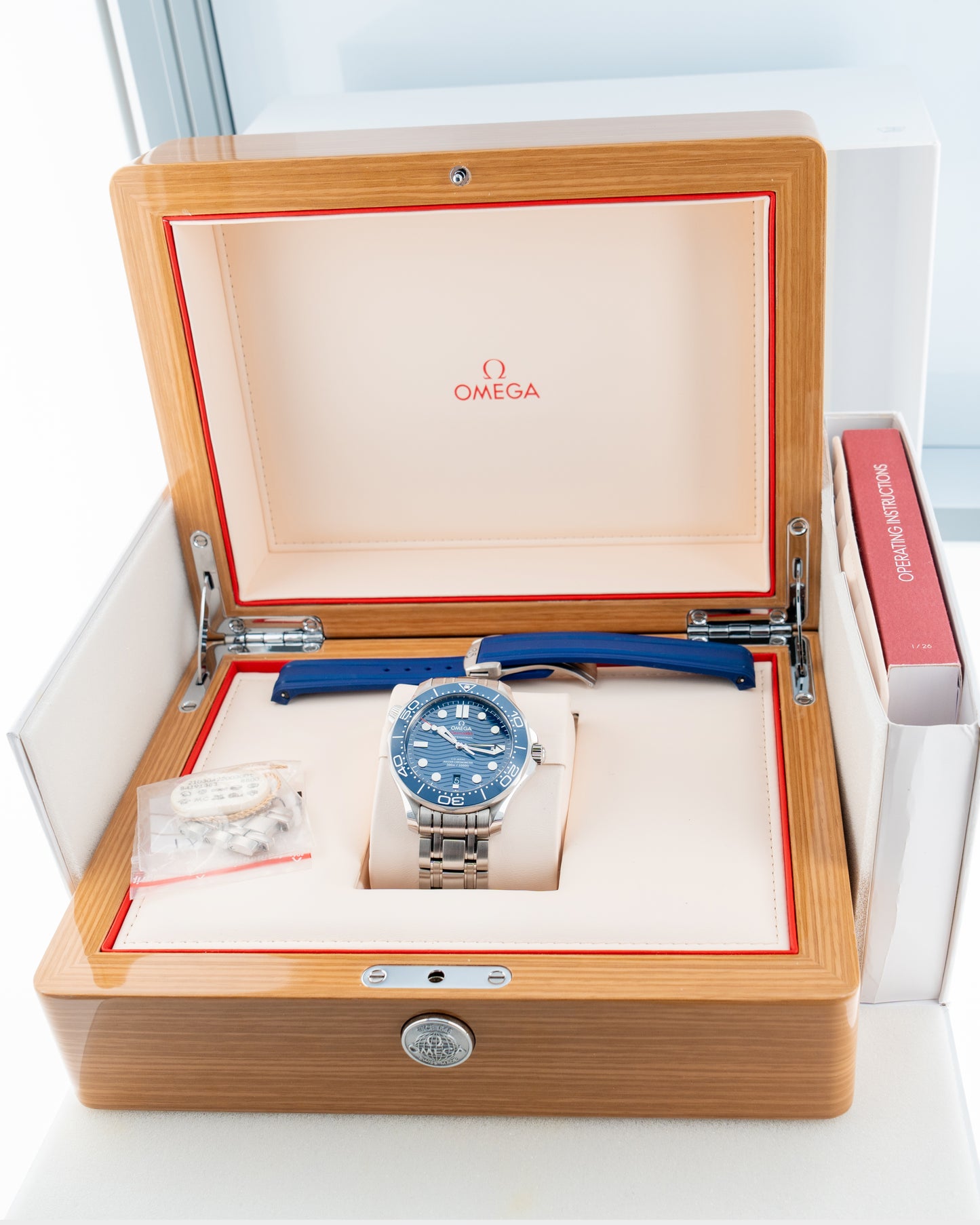 2024 Omega Seamaster 300M Ref. 210.30.42.20.03.001 - Complete Set and Near-Mint with Extra Strap