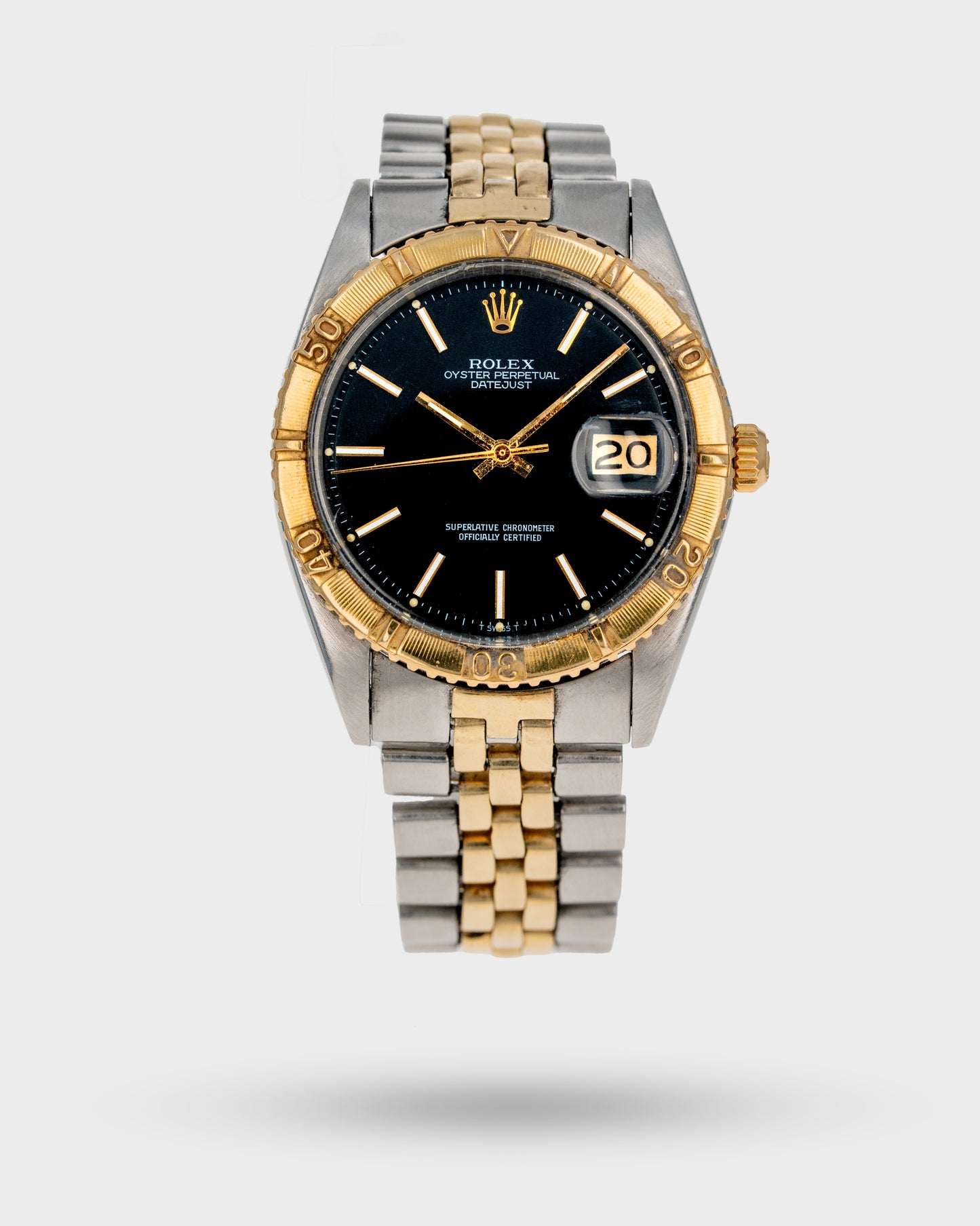 1973 Vintage Two-Tone Rolex Turn-O-Graph 'Thunderbird' Datejust Ref. 1625 - Black Dial