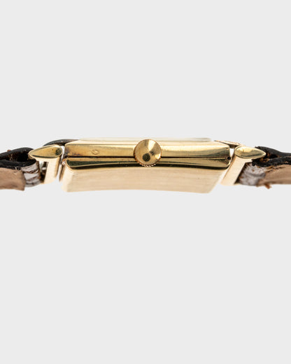 1930 Vintage	Two-Tone Omega	Art Deco Tank with Articulating Swivel Lugs Ref. 886 19.4 - Silver Dial with Breguet Numerals
