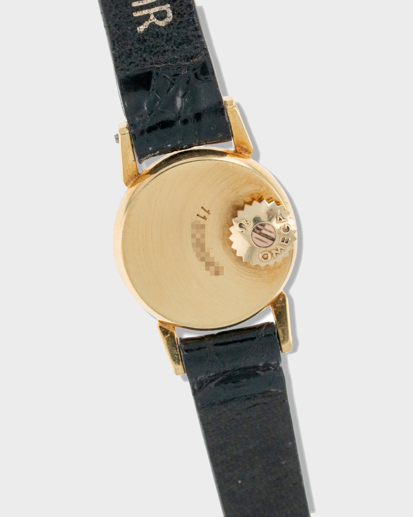 1960's Vintage Yellow Gold	Omega Backwind - Silver Dial with Omega Buckle