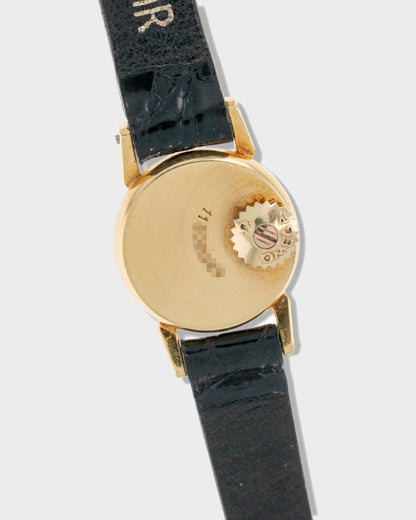 1960's Vintage Yellow Gold	Omega Backwind - Silver Dial with Omega Buckle