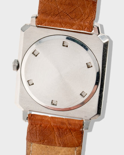 1970's Vintage Steel Universal Geneve Tank Carrée Ref. 842106/06 - White Roman Numeral Dial