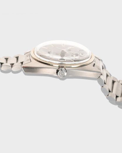 1969 Vintage Steel Omega "Gerald Genta" C-Shaped Constellation Ref. 168.029 - Grey Dial with Fluted Bezel