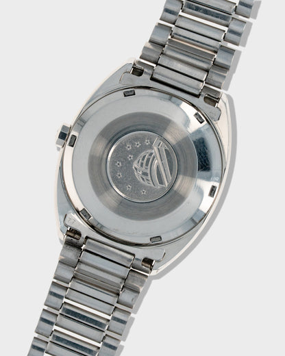 1969 Vintage Steel Omega "Gerald Genta" C-Shaped Constellation Ref. 168.029 - Grey Dial with Fluted Bezel