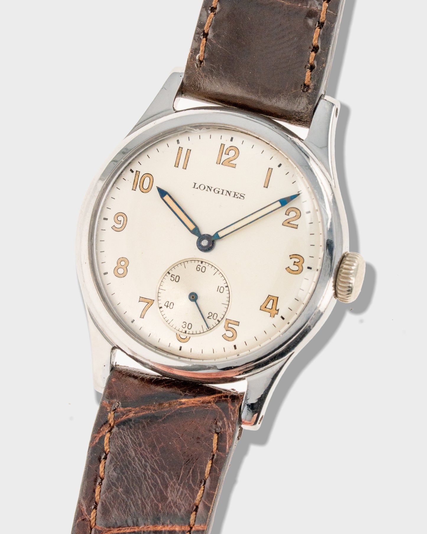 1944 Vintage	Steel Longines Military 'Sei Tacche' - Silver Dial