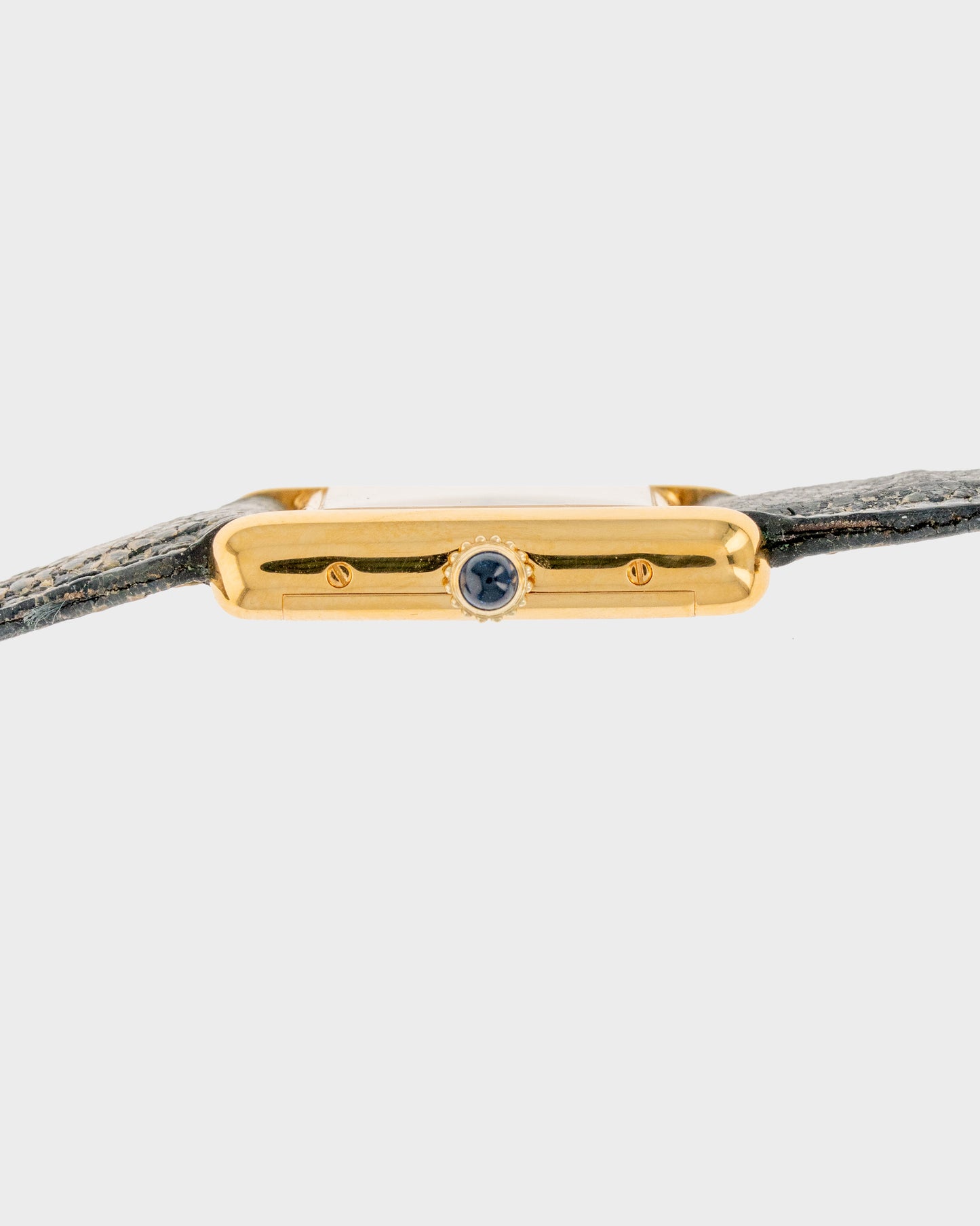 1970's Vintage Vermeil Cartier Must de Tank Vermeil Small Model - Yellow 'Lemon' Dial