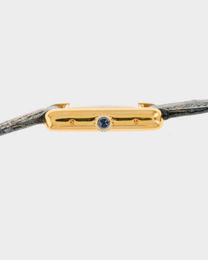 1970's Vintage Vermeil Cartier Must de Tank Vermeil Small Model - Yellow 'Lemon' Dial