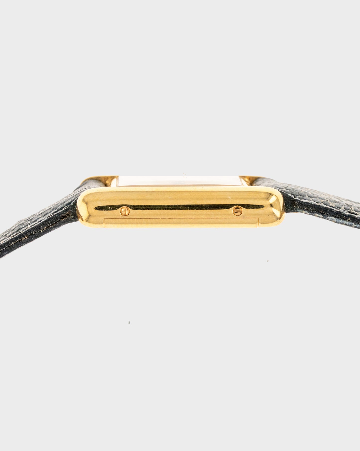 1970's Vintage Vermeil Cartier Must de Tank Vermeil Small Model - Yellow 'Lemon' Dial