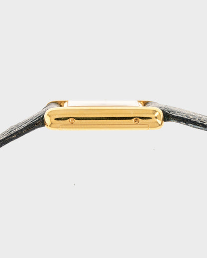 1970's Vintage Vermeil Cartier Must de Tank Vermeil Small Model - Yellow 'Lemon' Dial