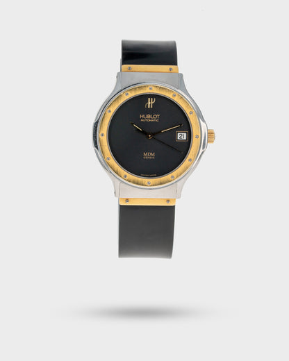 1990's Vintage Two-Tone Hublot MDM Ref. 1581.2 - Black Dial
