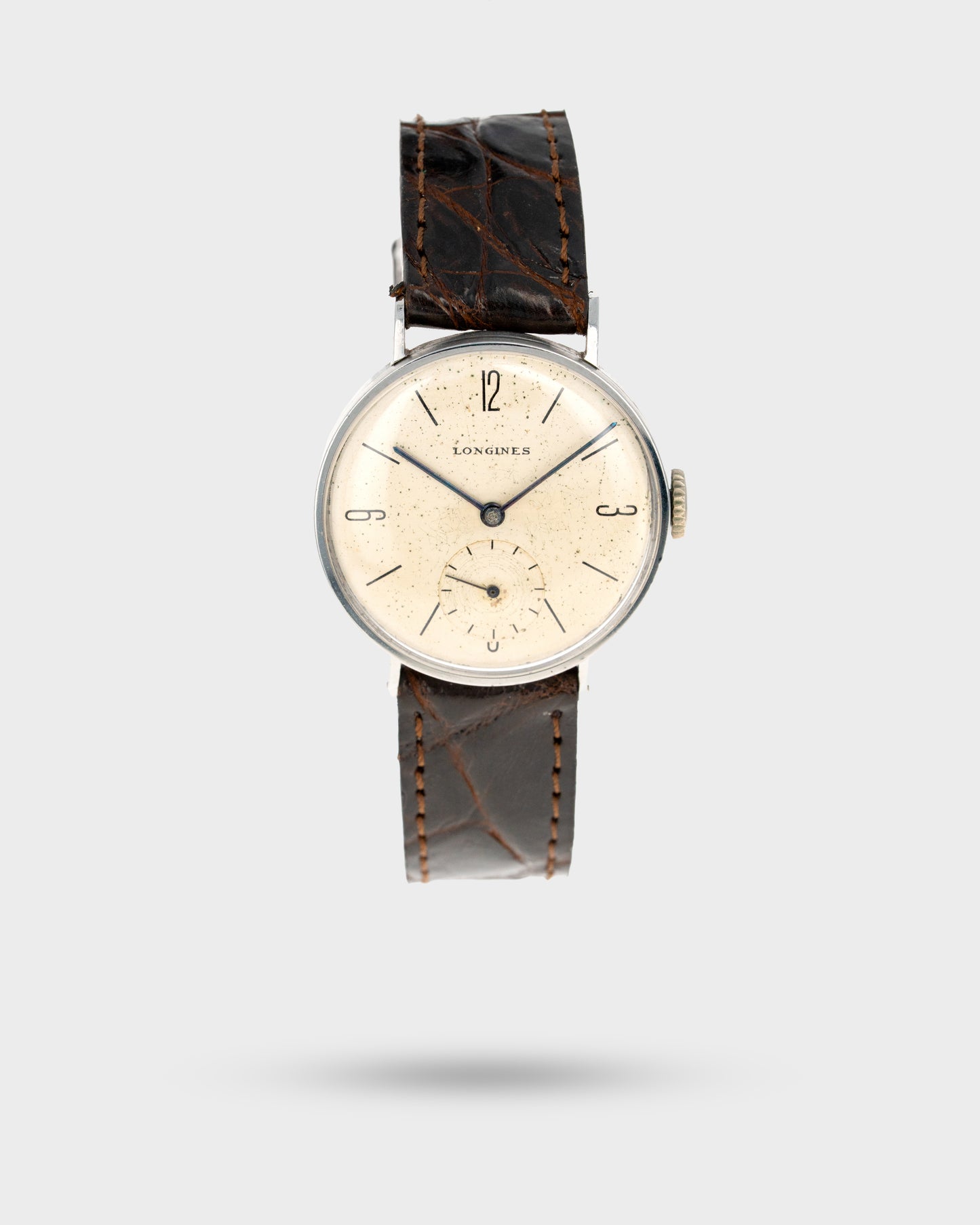1939 Vintage Steel Longines "Calatrava" - Silver Dial