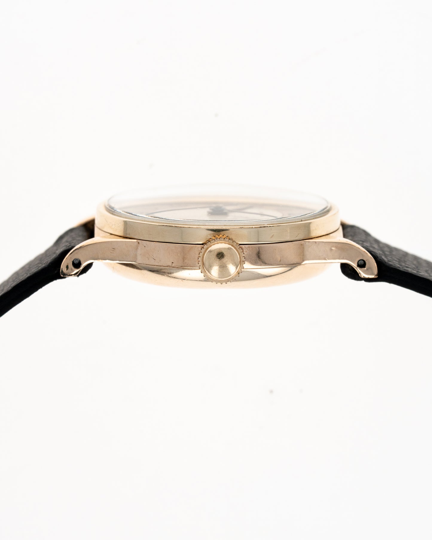 1941 Vintage Yellow Gold Longines WWII-Era Watch - Two-Tone Sector Dial with Hacking Function