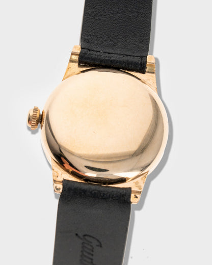 1941 Vintage Yellow Gold Longines WWII-Era Watch - Two-Tone Sector Dial with Hacking Function