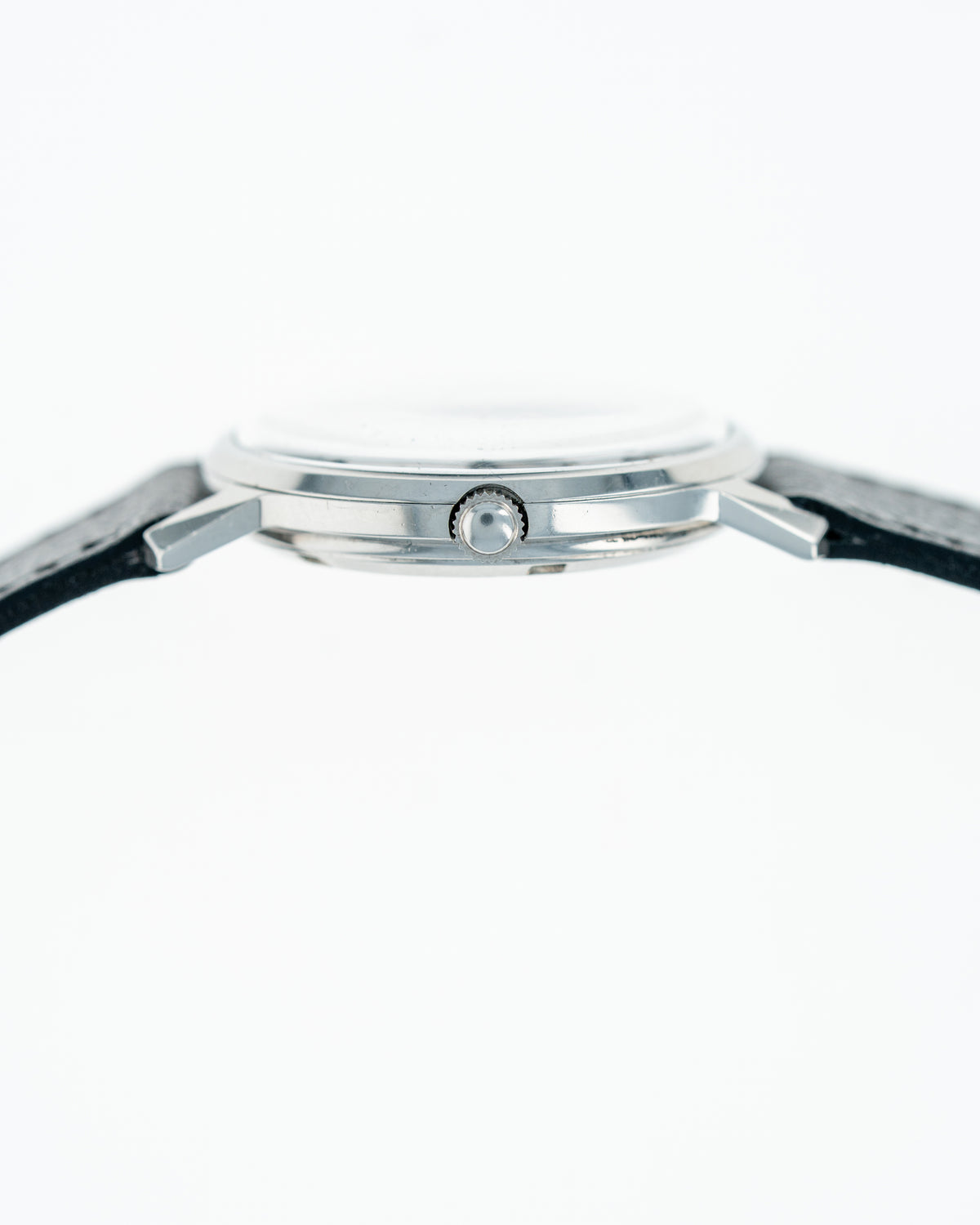 1957 Vintage Steel Longines Center-Seconds Calatrava Ref. 2351-SW - Black Dial