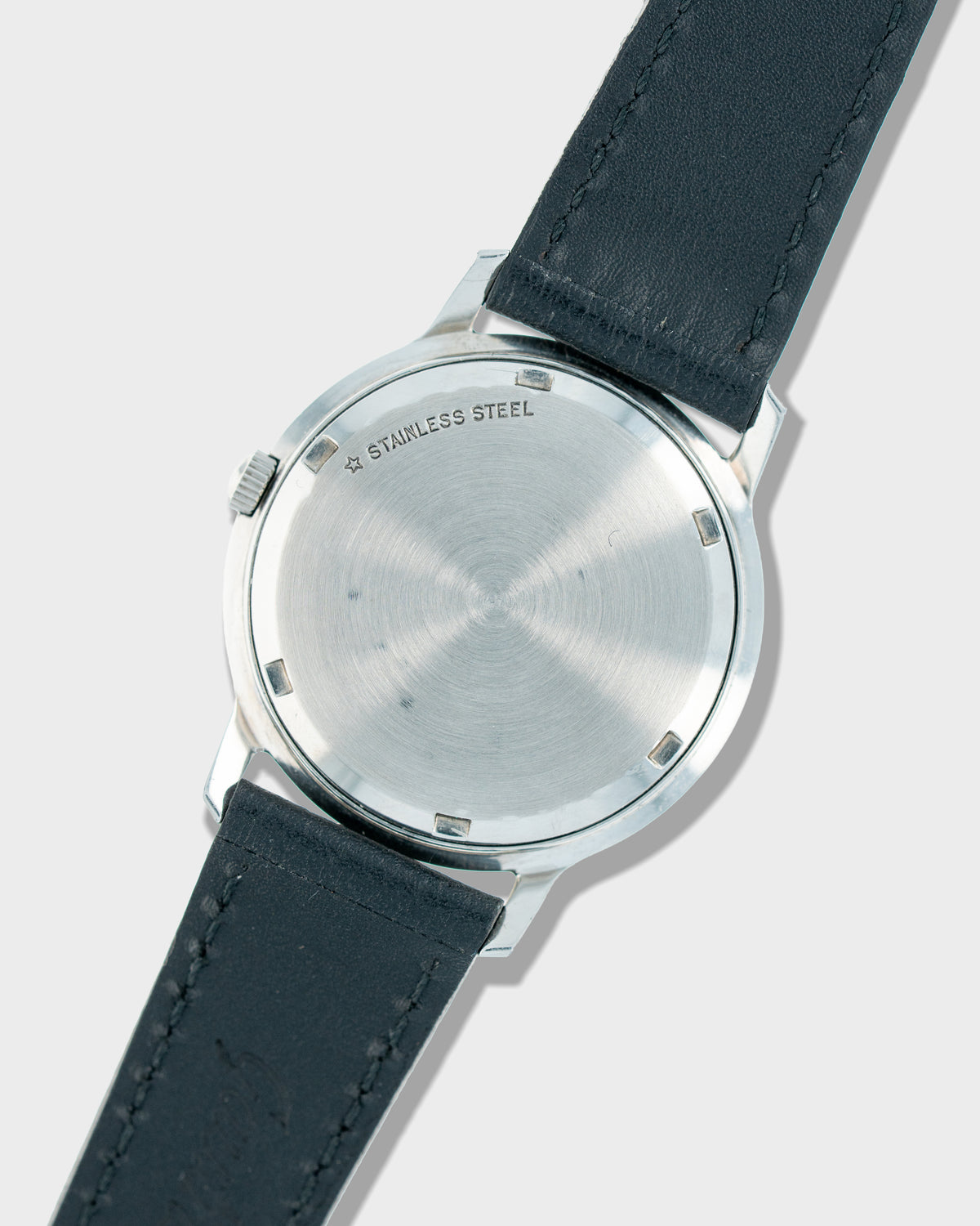 1957 Vintage Steel Longines Center-Seconds Calatrava Ref. 2351-SW - Black Dial