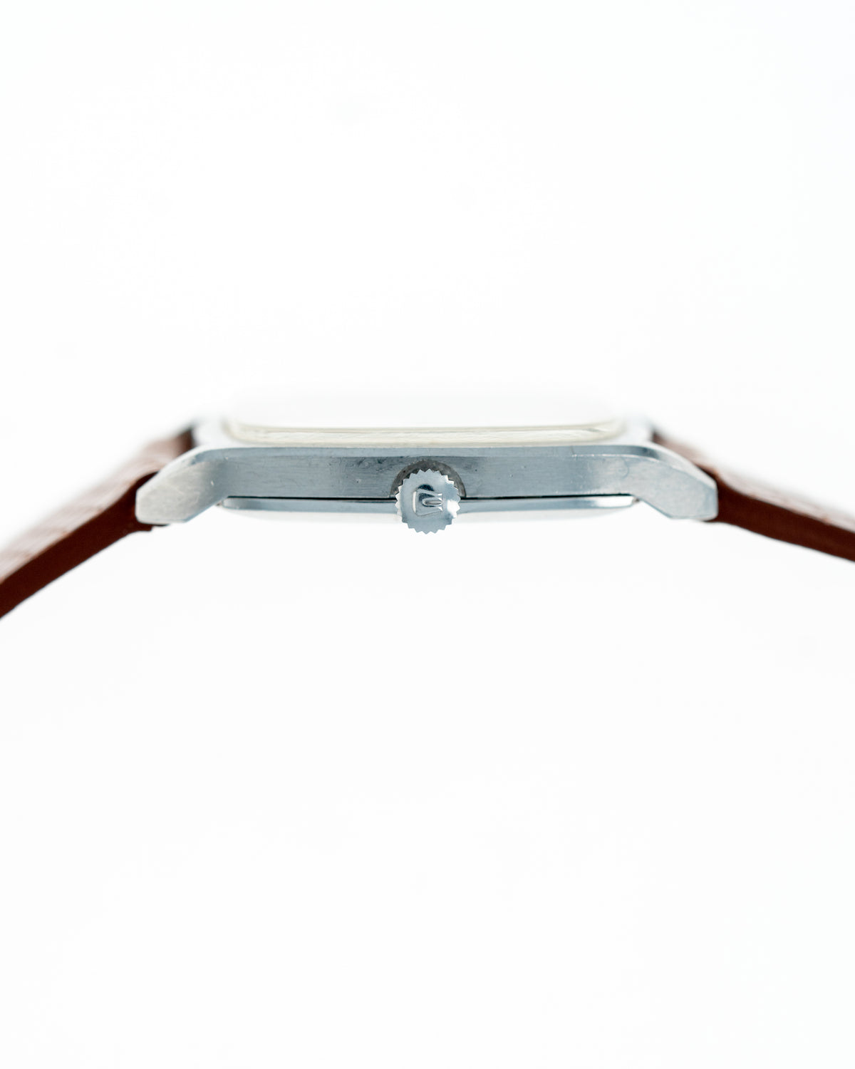 1970's Vintage Steel Universal Geneve Tonneau - Silver Dial