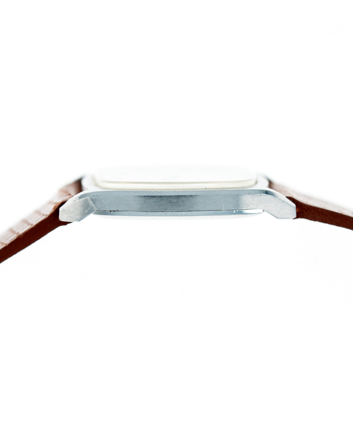1970's Vintage Steel Universal Geneve Tonneau - Silver Dial