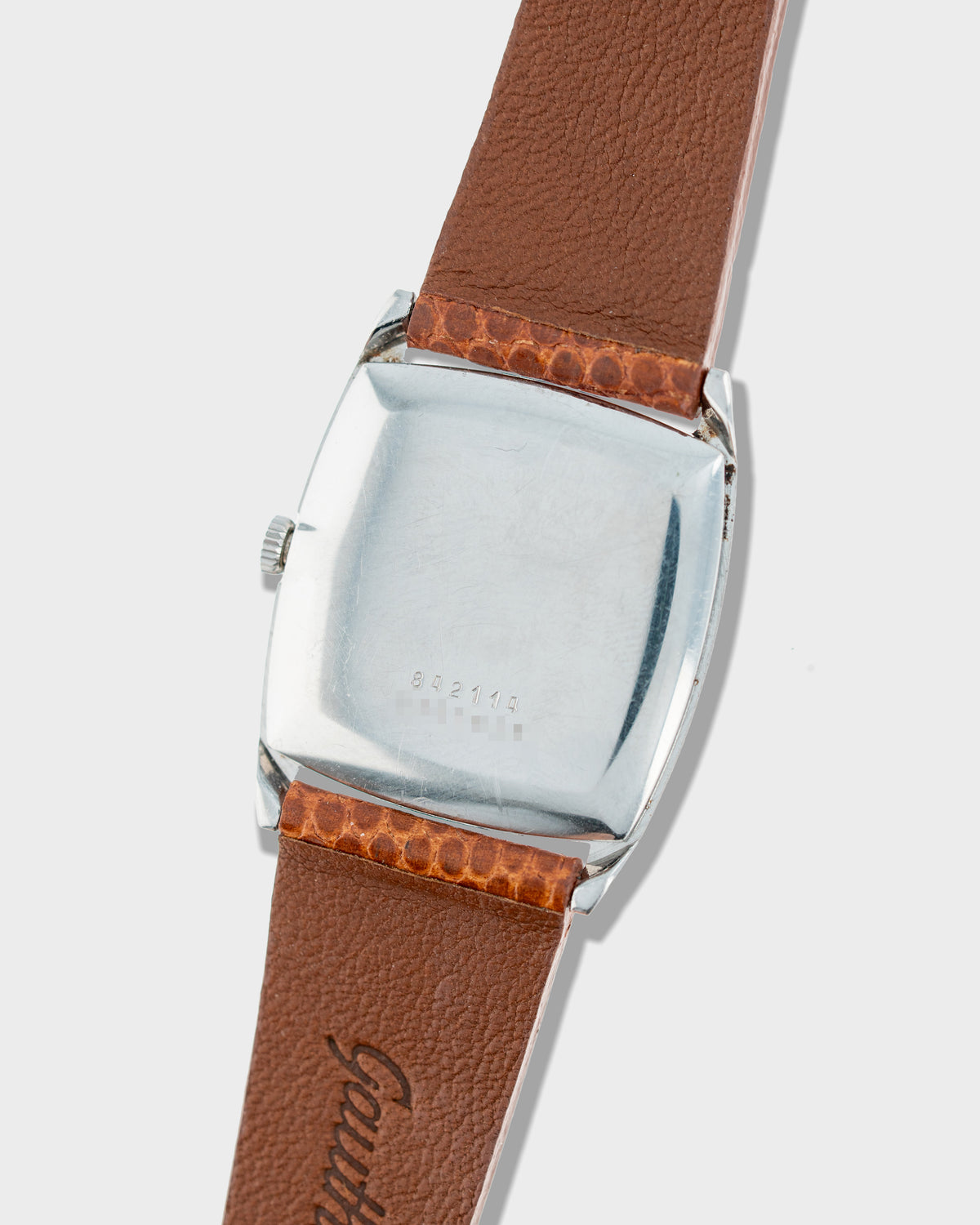 1970's Vintage Steel Universal Geneve Tonneau - Silver Dial