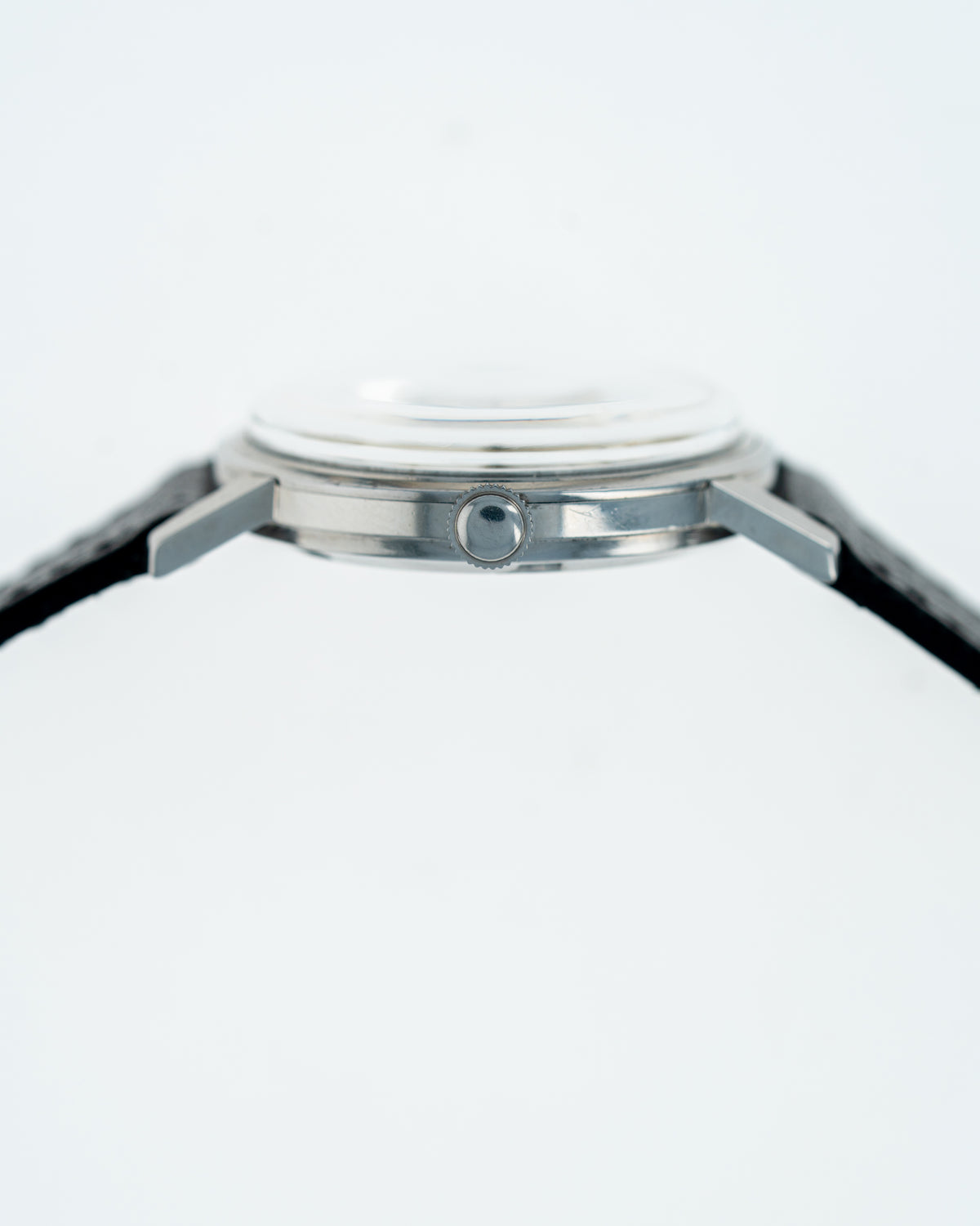 1960's Vintage Steel Movado Sub-Sea - Silver Dial with Stepped Case