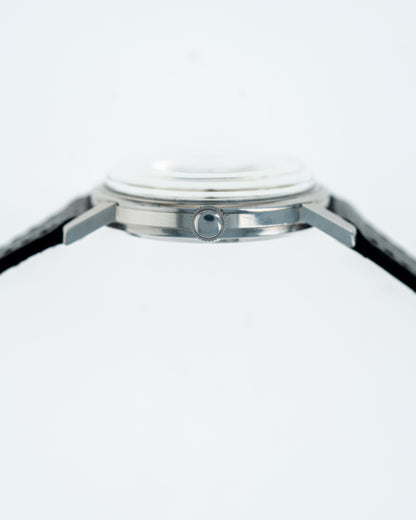 1960's Vintage Steel Movado Sub-Sea - Silver Dial with Stepped Case