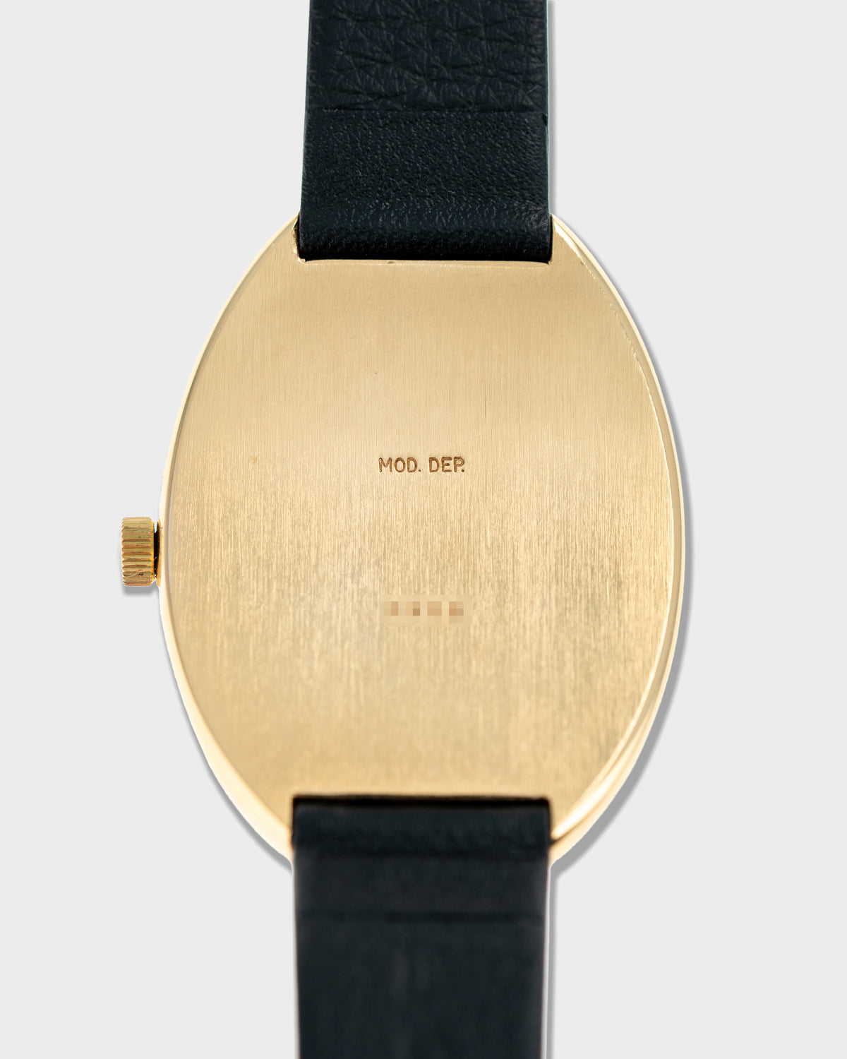 1970's Vintage Yellow Gold Plated Maurice Gerdat Maxi-Oval Ref. 3238 - Champagne Dial