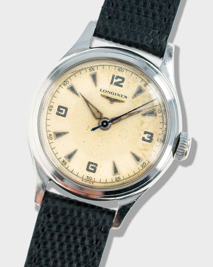 1951 Vintage Steel	Longines Sei-Tacche Ref. 5413-11 - Silver Dial